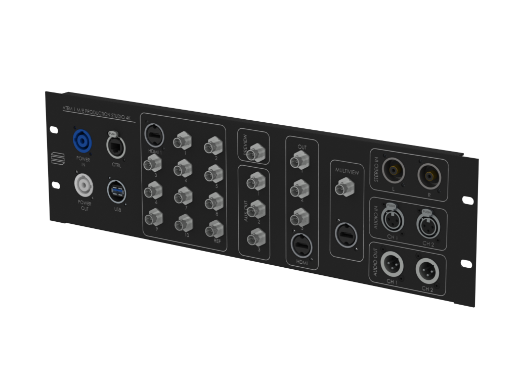 SANTOSOM Connection System Video 3U (ATEM 1 M/E PRODUCTION STUDIO 4K)