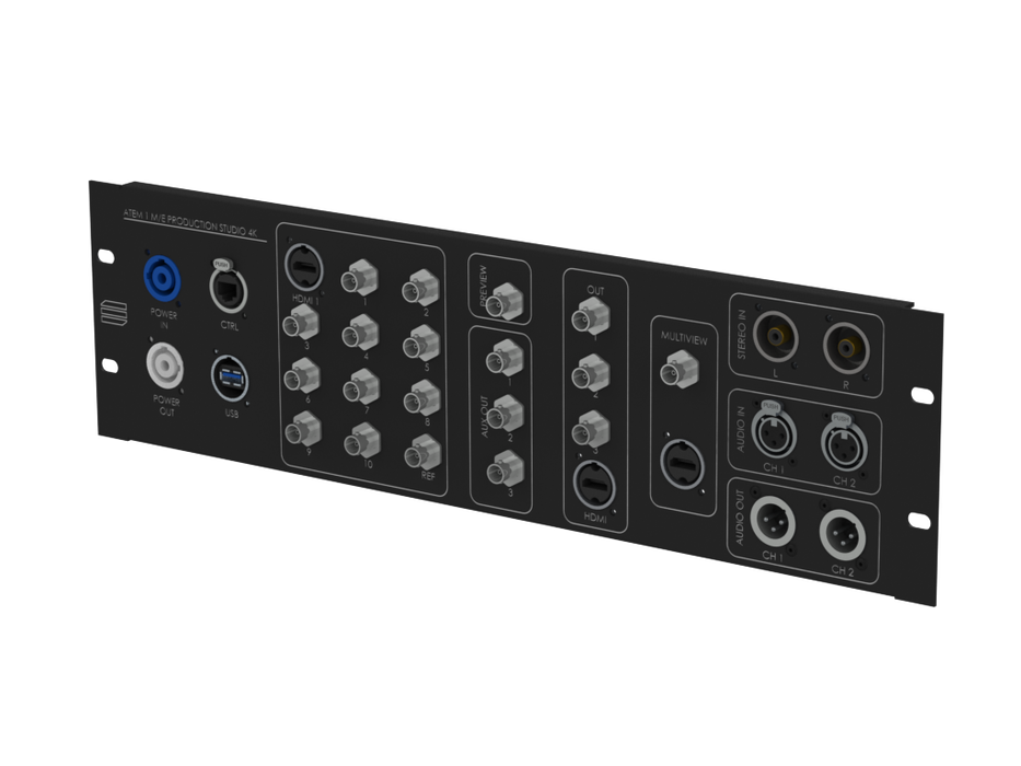 SANTOSOM Connection System Video 3U (ATEM 1 M/E PRODUCTION STUDIO 4K)