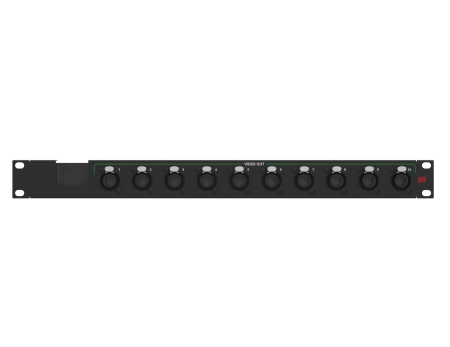 SANTOSOM HARDWARE Connection System video 1U, w/ brush (OUT 1-10)