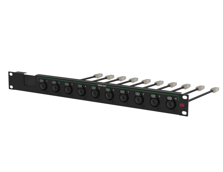 SANTOSOM HARDWARE Connection System video 1U, w/ brush (OUT 1-10)
