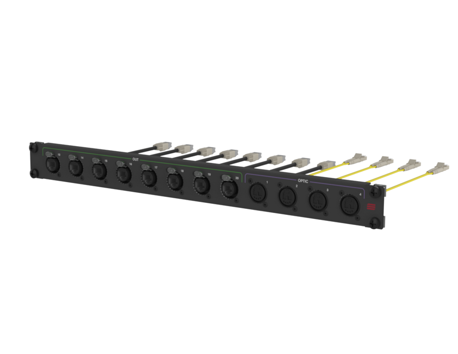 SANTOSOM Connection System Audio Wireless 1U, 12x OUT (8xETH, 4xOPT)