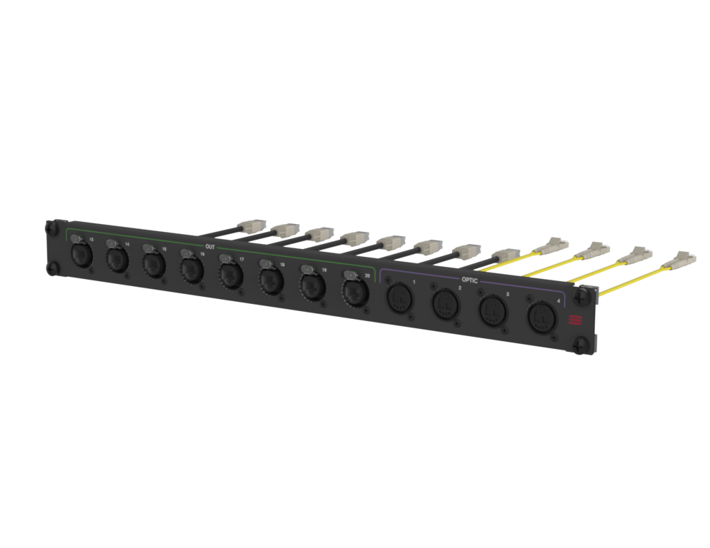 SANTOSOM Connection System Audio Wireless 1U, 12x OUT (8xETH, 4xOPT)