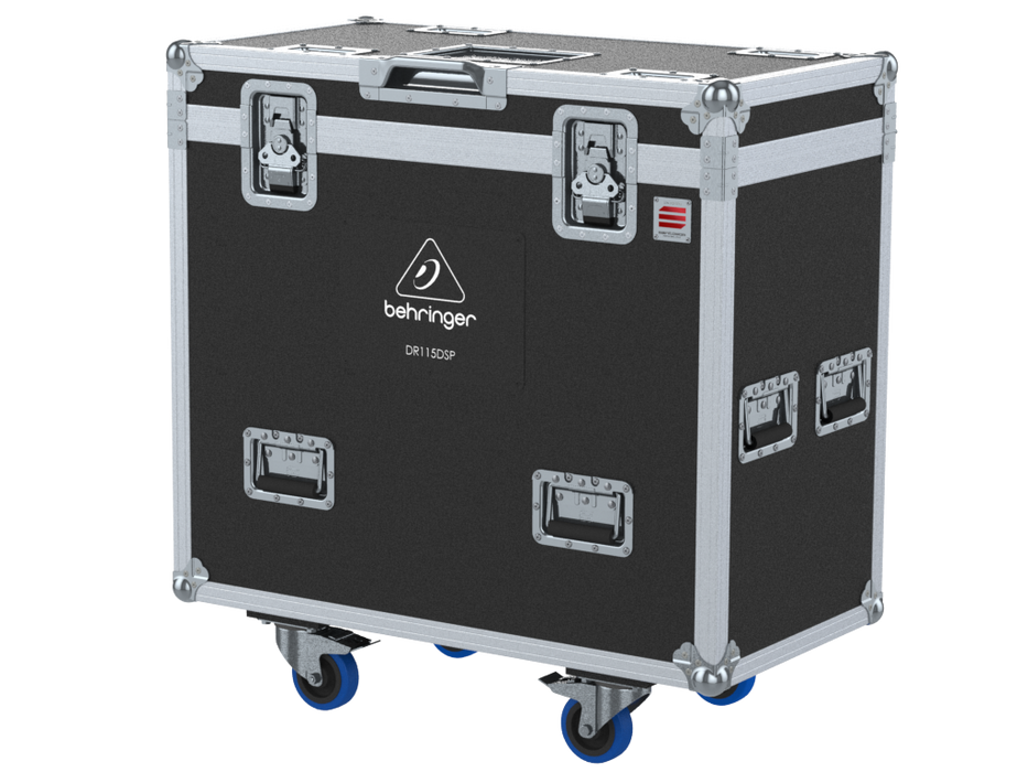 Santosom Cabinet Flight case PRO, 2x Behringer DR115DSP