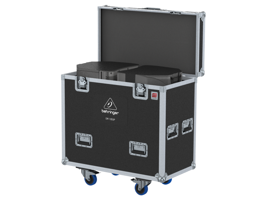 Santosom Cabinet Flight case PRO, 2x Behringer DR115DSP