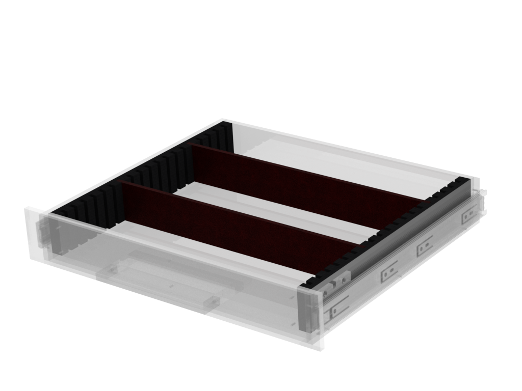 Santosom 2U movable dividing wall for Drawer
