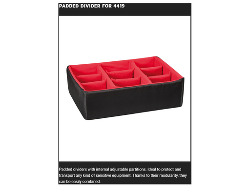 PLASTIC CASES ACCESSORY Padded DIVIDER For 4419