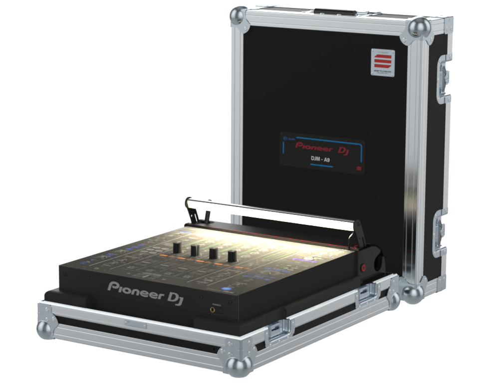 SANTOSOM Hand Case PRO, Pionner DJM-A9 w/doghouse & illuminator