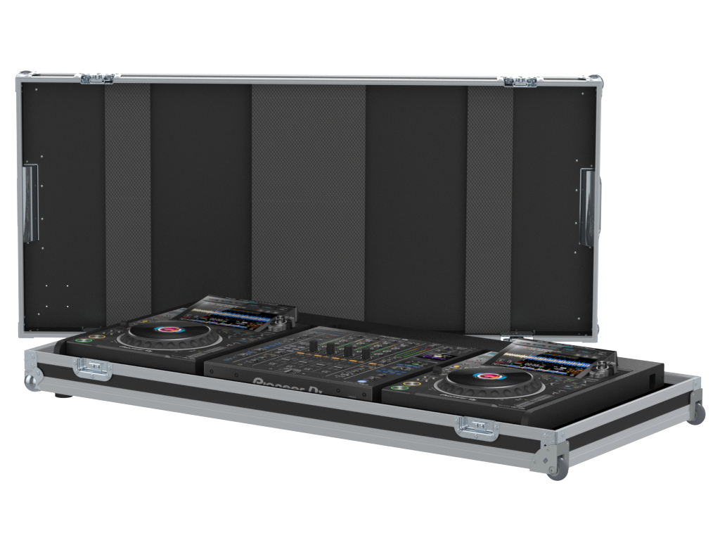 Santosom DJ Flight case, Regie 2x Pioneer CDJ3000 + 1x Pioneer DJM-A9