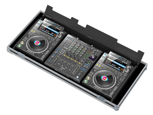 Santosom DJ Flight case, Regie 2x Pioneer CDJ3000 + 1x Pioneer DJM-A9
