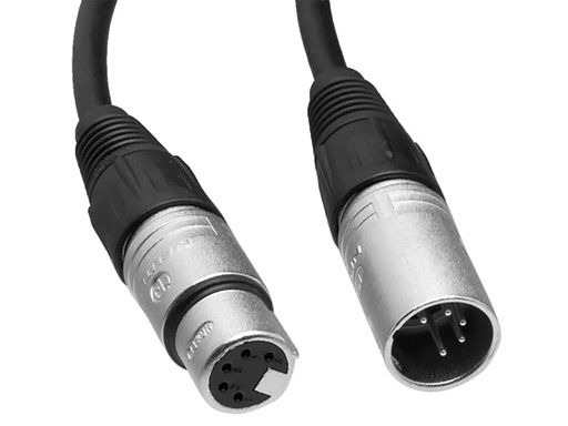 DMX Cable XLR male 5P to XLR female 5P
