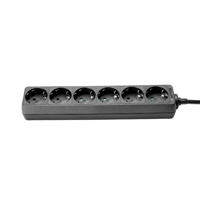 Adam Hall Mains Power Strip 6 Sockets - Schuko