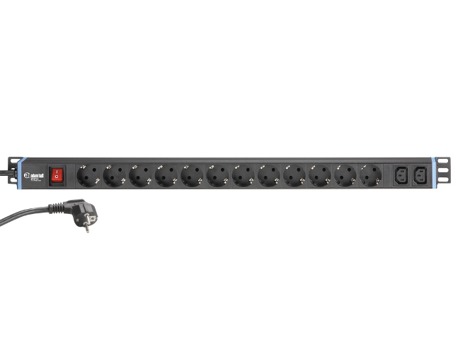 Adam Hall Power Strip 12+2 Sockets (W 960 mm)