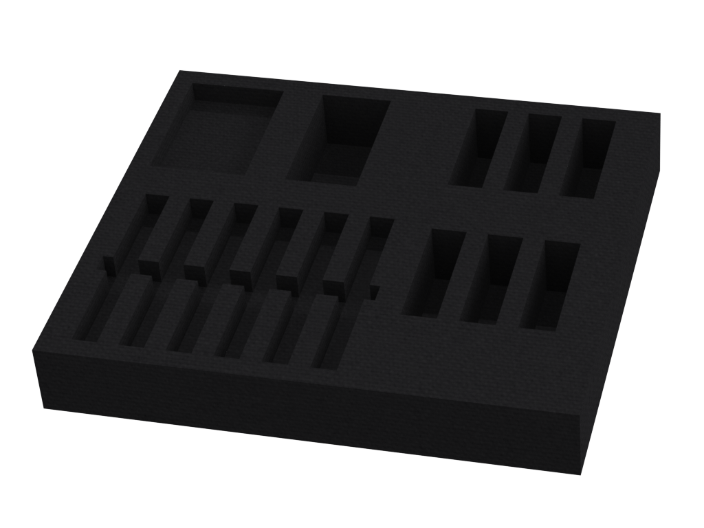 Santosom 22" Drawer Foam 2U, Beta 52 + Beta 91A + E604/904 + SM81