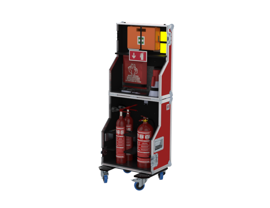 SANTOSOM Flight case PRO, 911 - Emergency Fire & First Aid Box