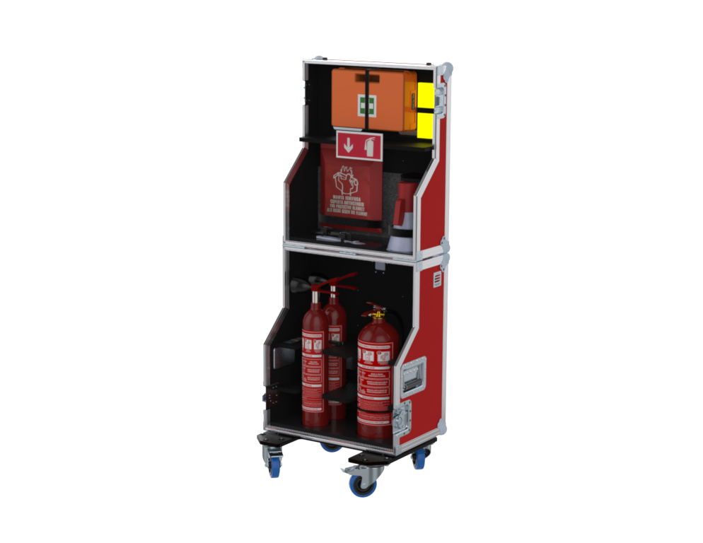 SANTOSOM Flight case PRO, 911 - Emergency Fire & First Aid Box