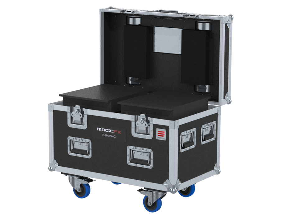 Santosom Flight case PRO, 2x Magic Fx FLAMANIAC + access.
