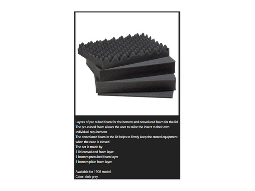 PLASTIC CASES FOAM For Case 1908