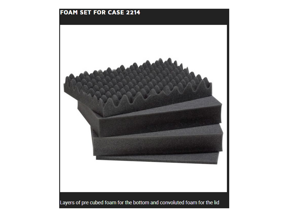PLASTIC CASES FOAM For Case 2214