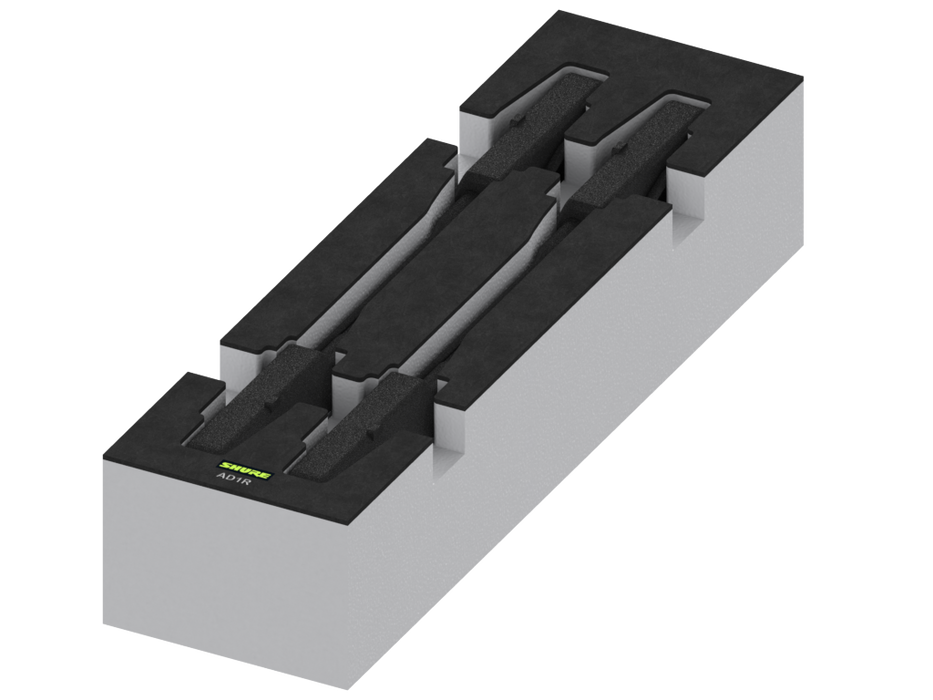 SANTOSOM Modular Foam 2U, Shure 4x AD1R