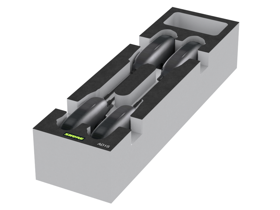 SANTOSOM Modular Foam 2U, Shure 4x AD1S