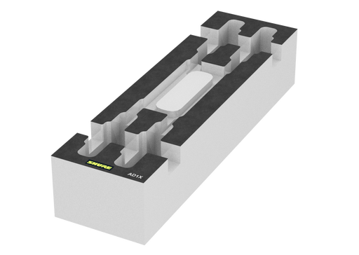 SANTOSOM Modular Foam 2U, Shure 4x ADX1