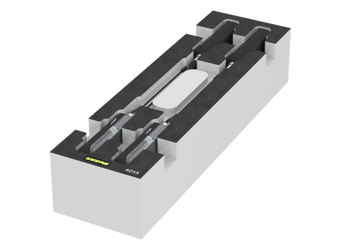 SANTOSOM Modular Foam 2U, Shure 4x ADX1