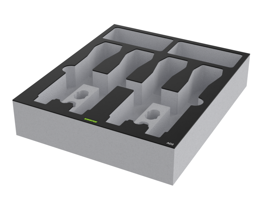 SANTOSOM Modular Foam 2U, Shure, 4x AD2