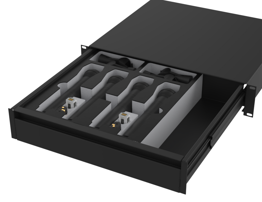 SANTOSOM Modular Foam 2U, Shure, 4x AD2