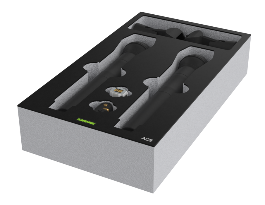 SANTOSOM Modular Foam 2U, Shure 2x AD2 + Acess.