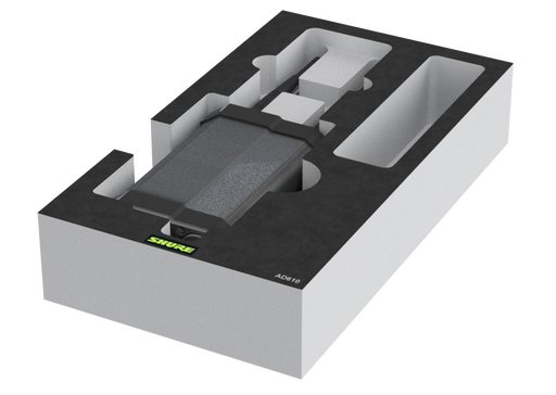 SANTOSOM   Mousse Modulaire 2U, Shure 1x AD610