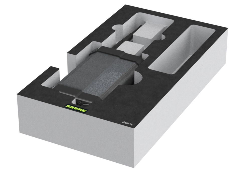 SANTOSOM Modular Foam 2U, Shure 1x AD610