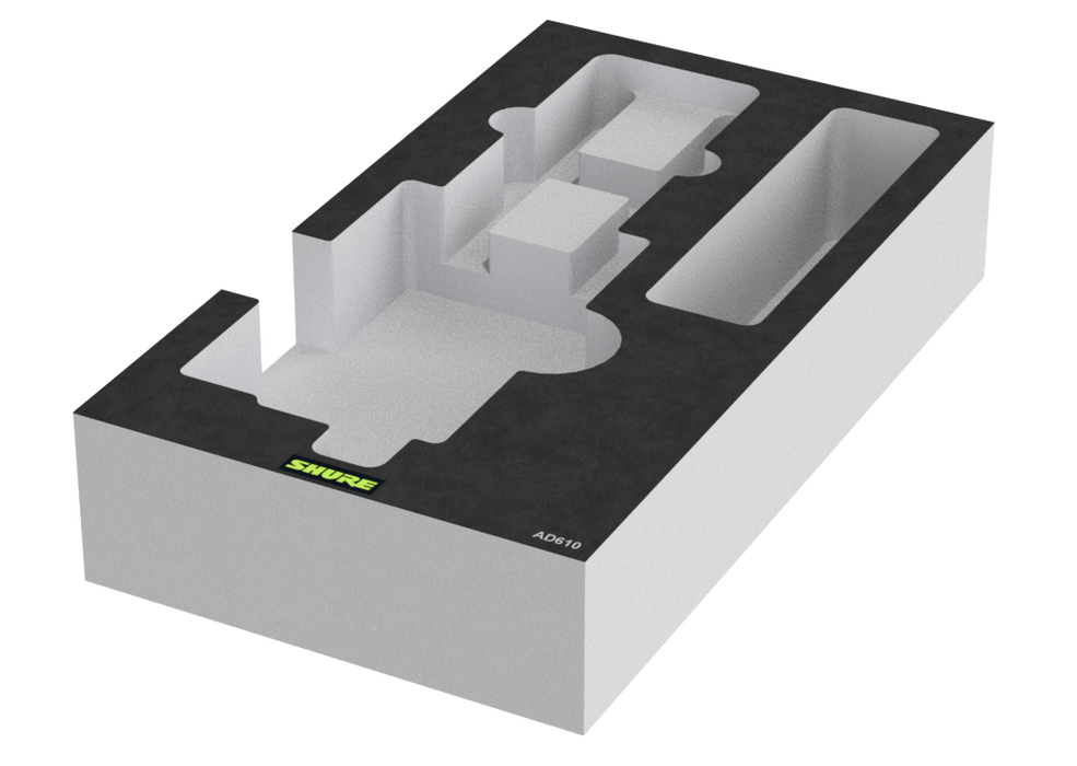 SANTOSOM Modular Foam 2U, Shure 1x AD610