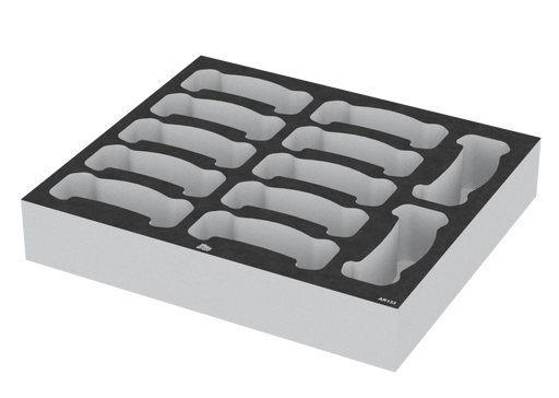 SANTOSOM   Espuma Modular 1U, 12x BSS AR-133
