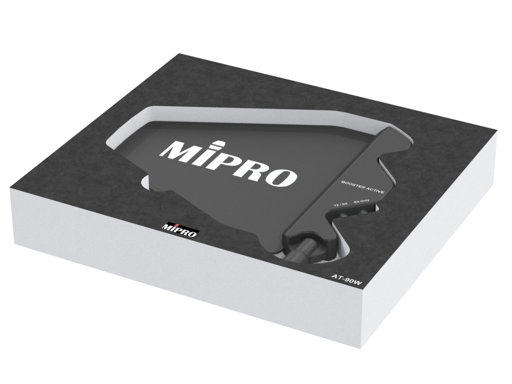 SANTOSOM Modular Foam 2U, 1x Antenna Mipro AT-90W