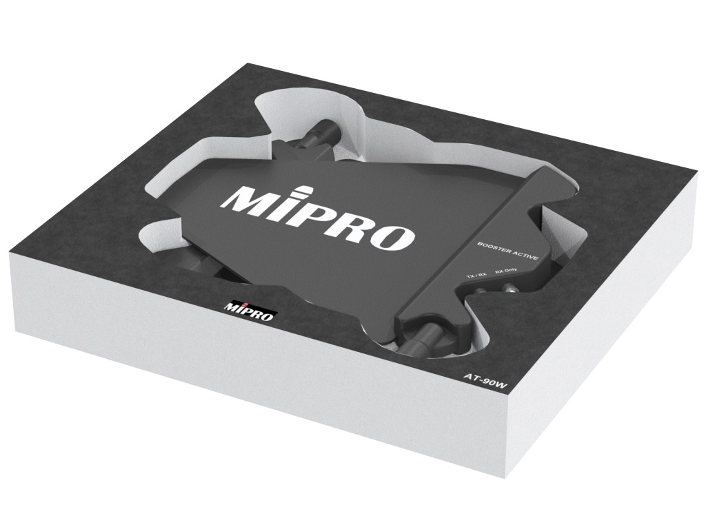 SANTOSOM Modular Foam 2U, 2x Antenna Mipro AT-90W