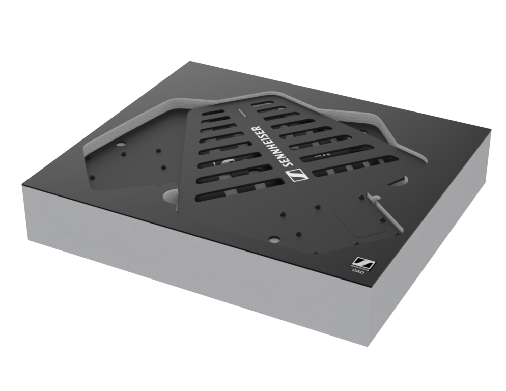 SANTOSOM Modular Foam 2U, 2x Antenna Senheiser DAD