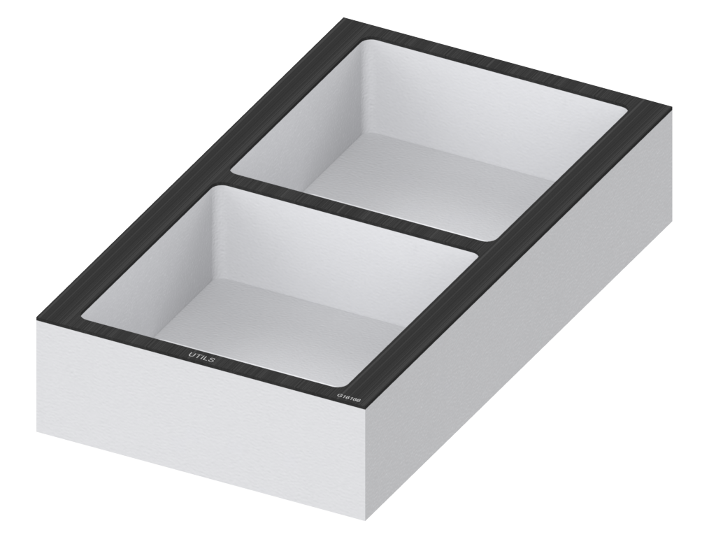 SANTOSOM FOAM Modular Foam 2U, 2x Acess. (165x162x60)