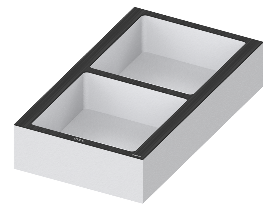 SANTOSOM FOAM Modular Foam 2U, 2x Acess. (165x162x60)