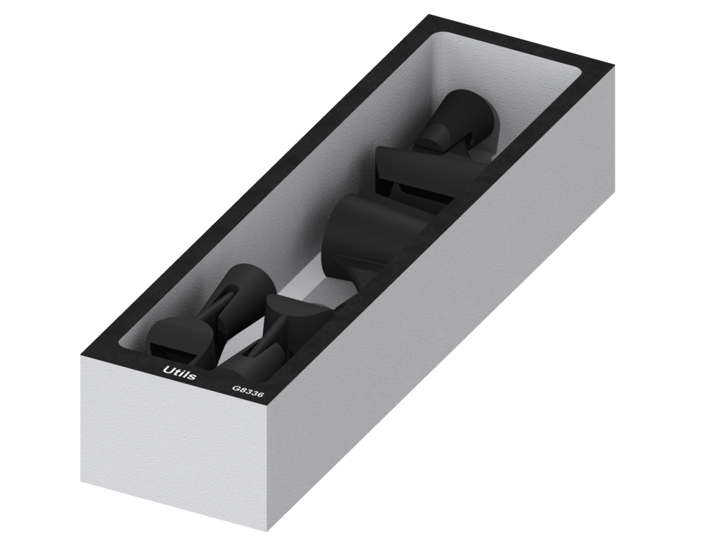 SANTOSOM Modular Foam 2U, Accessories (80x330x60)
