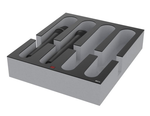 SANTOSOM Modular Foam 2U, 4x Generic Microphone