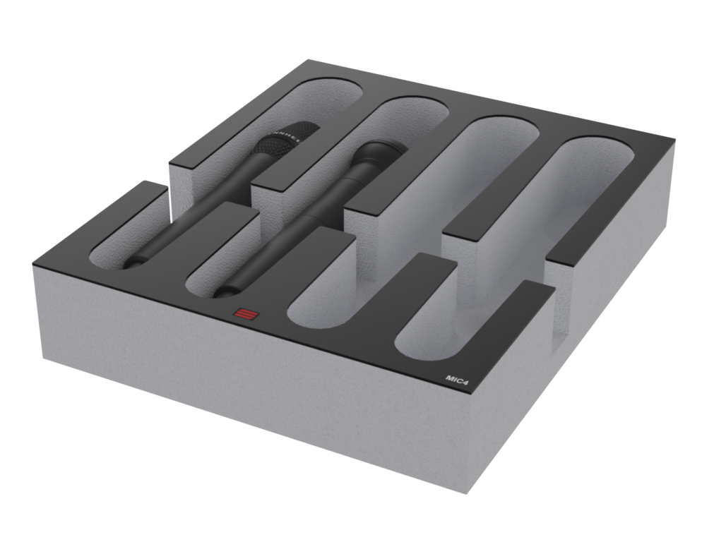 SANTOSOM Modular Foam 2U, 4x Generic Microphone