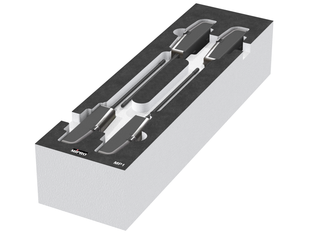 SANTOSOM Modular Foam 2U, MIPRO 4x MP1