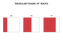 SANTOSOM Modular Foam 1U, 2x SHURE PA805 SWB