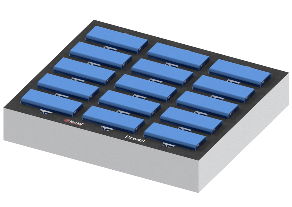 SANTOSOM Modular Foam 2U, Radial 15x Pro48