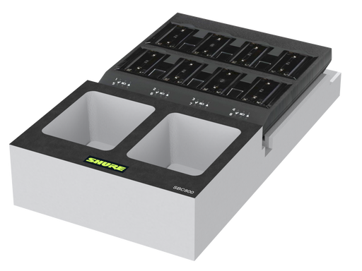 SANTOSOM Modular Foam 2U, Shure 1x Shure SBC800 + Acess.