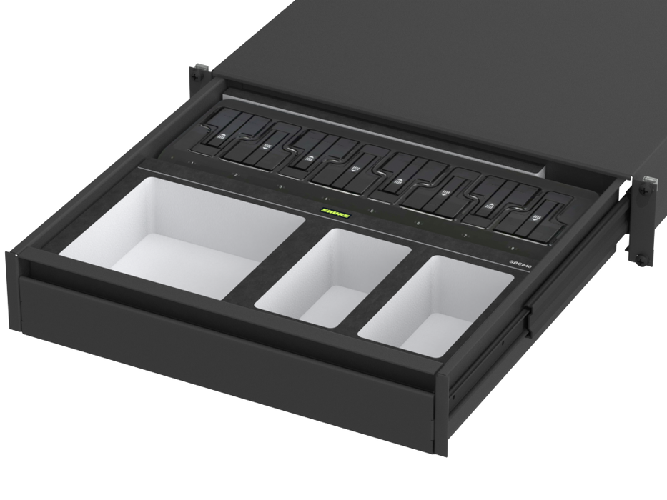 SANTOSOM Modular Foam 2U, Shure 1x Shure SBC840