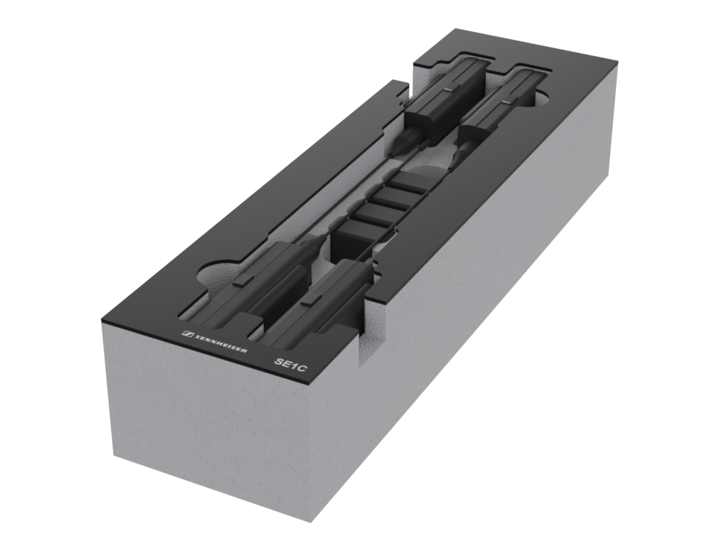 SANTOSOM   Mousse Modulaire 2U, Sennheiser 4x SE1C