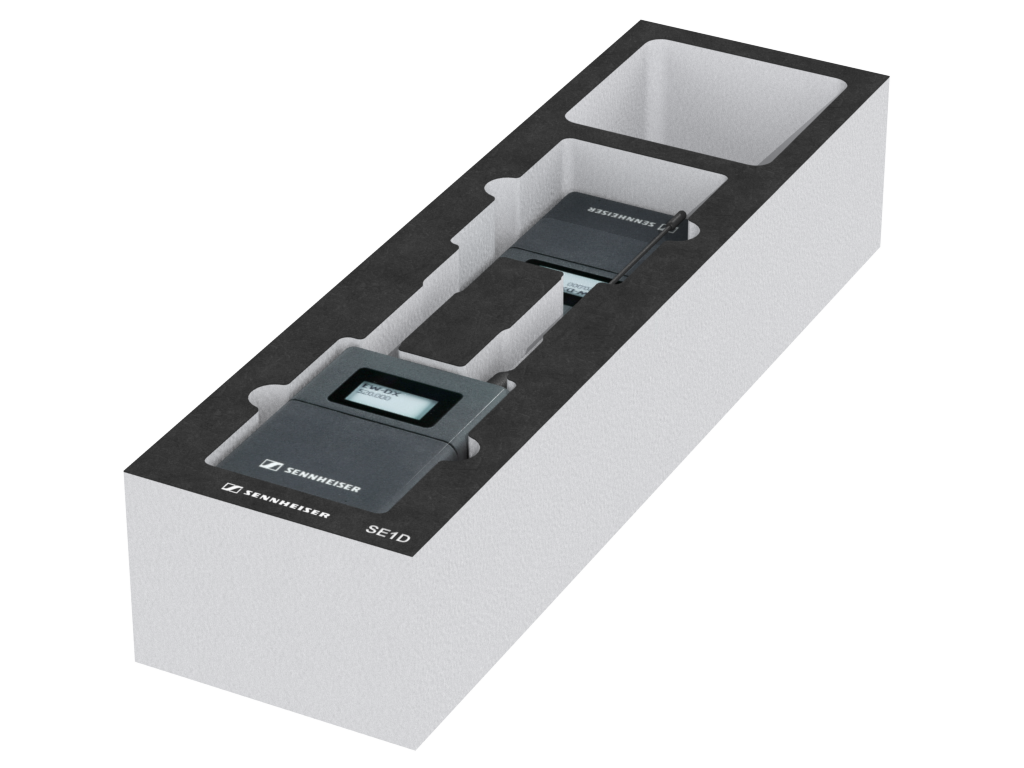 SANTOSOM Modular Foam 2U, Sennheiser 2x SE1D
