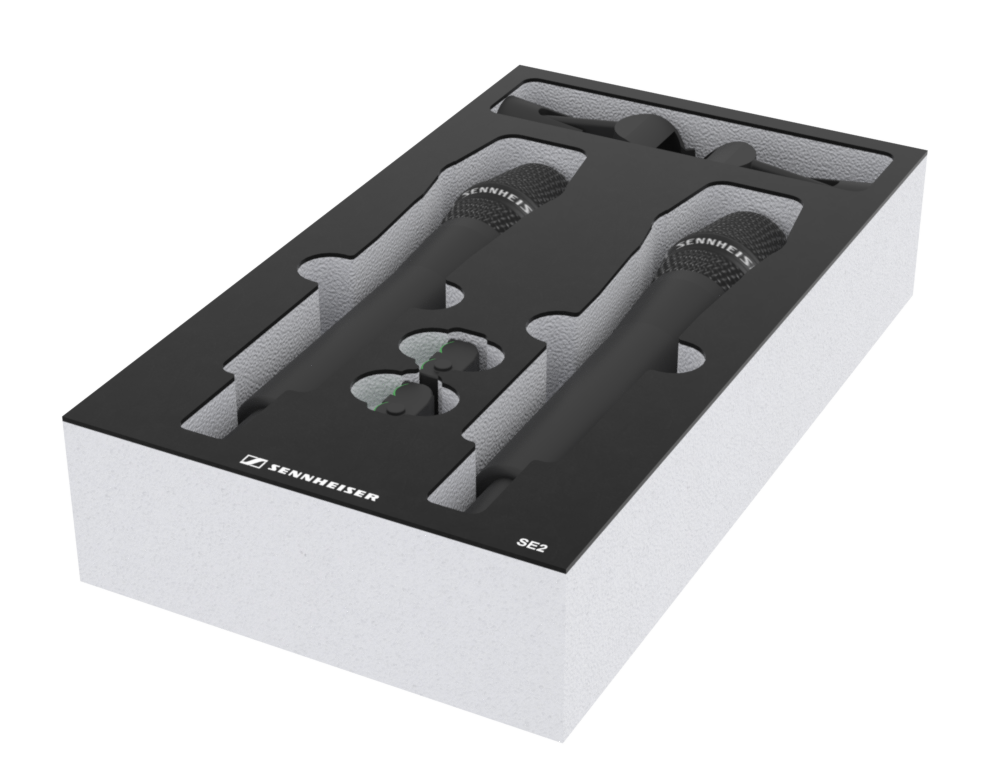 SANTOSOM Modular Foam 2U, Sennheiser 2x SE2 + Acess.