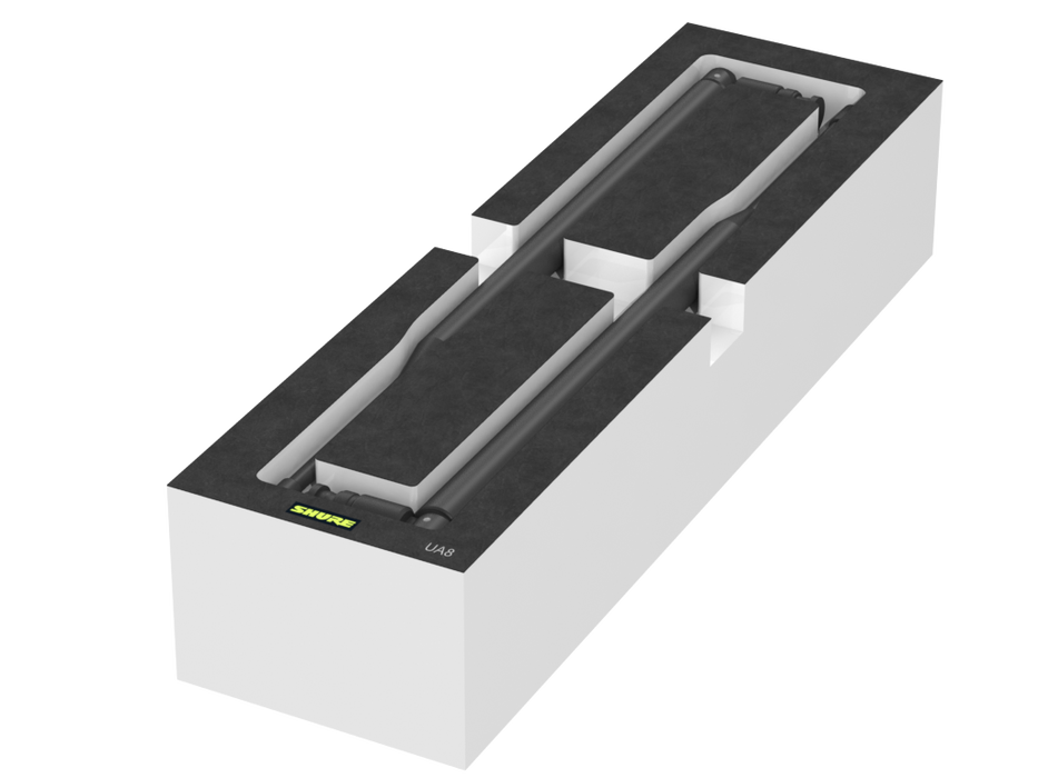 SANTOSOM Modular Foam 2U, Shure 2x UA8